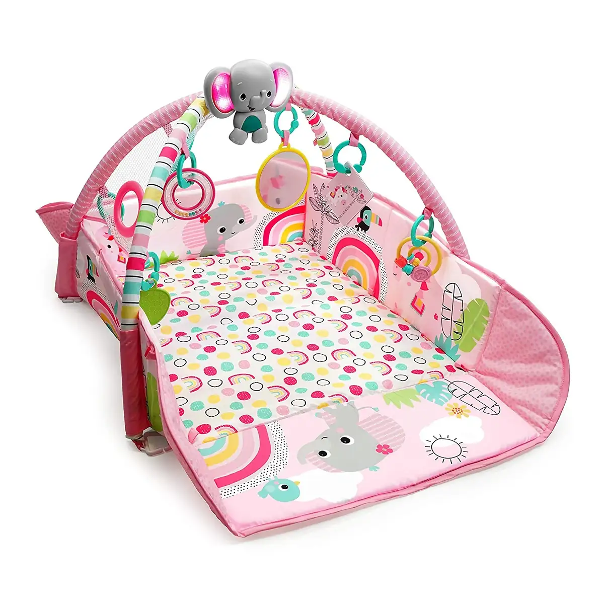 Salteluta de activitati 5 in 1 Gym & Ball Pit Rainbow Tropics Bright Starts 0 luni+ [7]