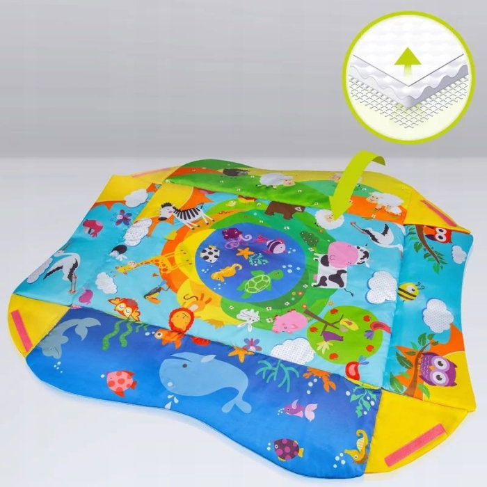 Salteluta interactiva, Lionelo, Anika, Cu jucarii, Oglinda, Perna, Conform cu standardul european de securitate EN71, Multicolor [4]