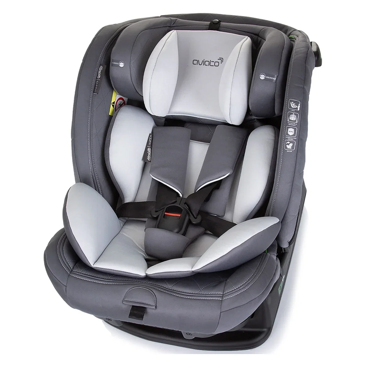 Scaun auto Chipolino Aviato I-Size 40-150 cm, Ash grey 12 ani [6]