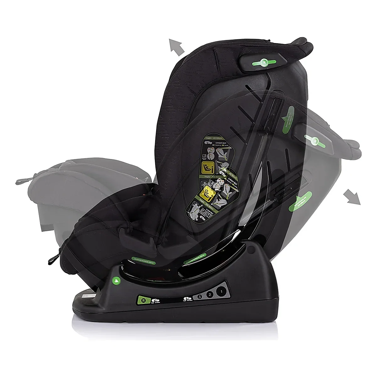 Scaun auto Chipolino Aviato I-Size 40-150 cm, Blackberry 12 ani [5]