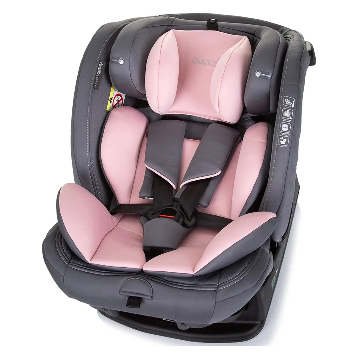 Scaun auto Chipolino Aviato I-Size 40-150 cm - Flamingo 12 ani [6]