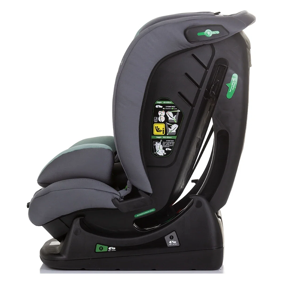 Scaun auto Chipolino Aviato I-Size 40-150 cm - Pastel Green 12 ani [4]