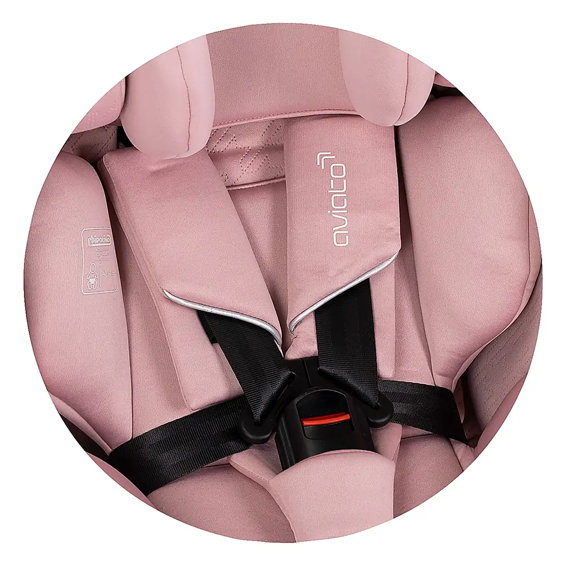 Scaun auto Chipolino Aviato I-Size 40-150 cm, Pink marshmallow 12 ani [10]