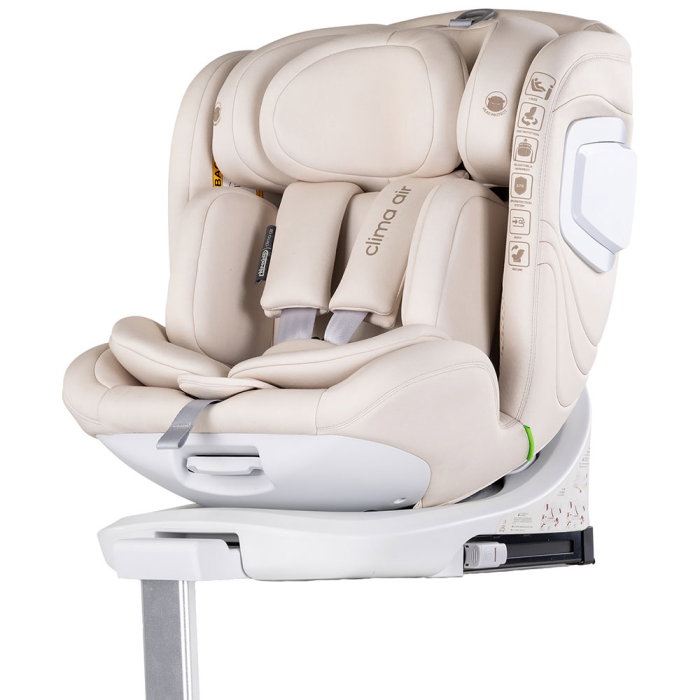 Scaun auto Chipolino Clima Air I-Size 40-150 cm cu sistem Isofix si sezut rotativ biscotta [1]