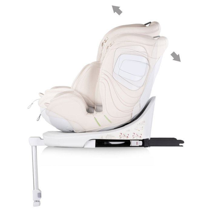 Scaun auto Chipolino Clima Air I-Size 40-150 cm cu sistem Isofix si sezut rotativ biscotta [5]