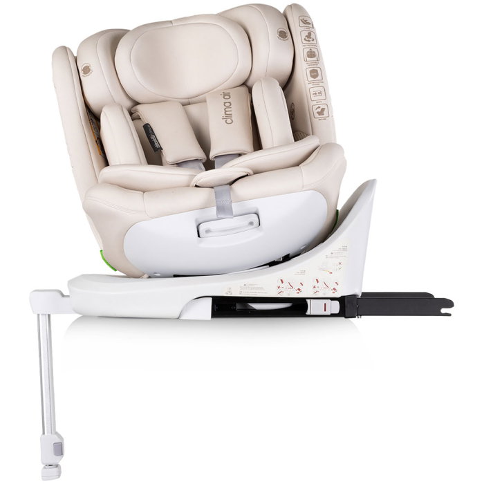 Scaun auto Chipolino Clima Air I-Size 40-150 cm cu sistem Isofix si sezut rotativ biscotta [6]