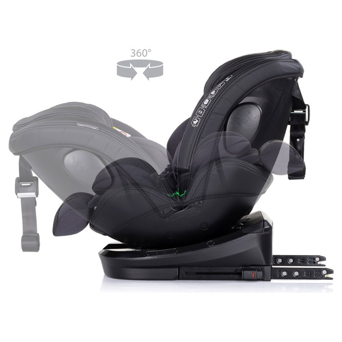 Scaun auto Chipolino Hypnotic I-Size 40-150 cm cu sistem Isofix si sezut rotativ anthracite 12 ani [7]