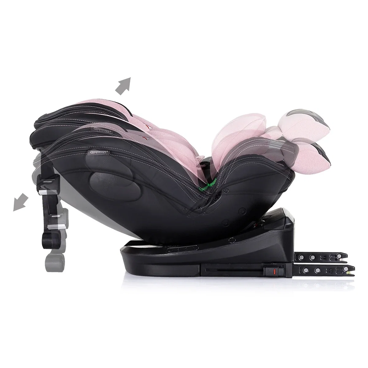 Scaun auto Chipolino Hypnotic I-Size 40-150 cm cu sistem Isofix si sezut rotativ pink marshmallow 12 ani [9]