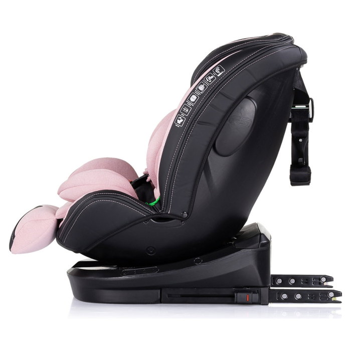 Scaun auto Chipolino Hypnotic I-Size 40-150 cm cu sistem Isofix si sezut rotativ pink marshmallow 12 ani [4]