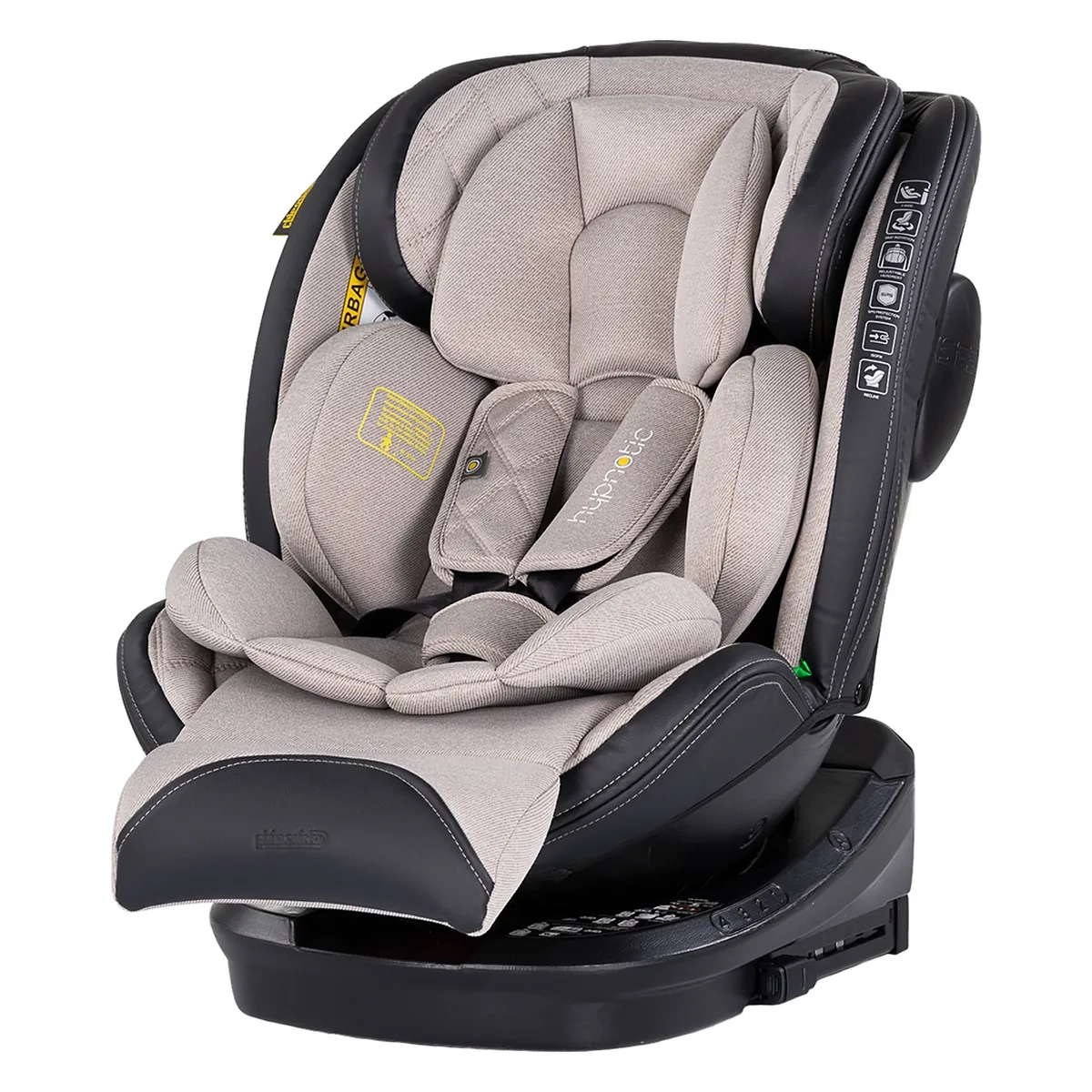 Scaun auto Chipolino Hypnotic I-Size 40-150 cm cu sistem Isofix si sezut rotativ tiramisu 12 ani [1]