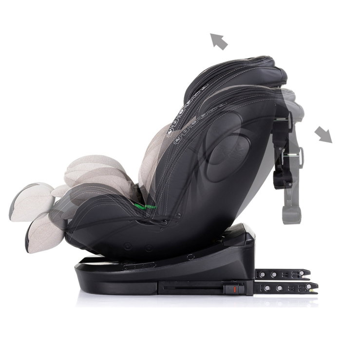 Scaun auto Chipolino Hypnotic I-Size 40-150 cm cu sistem Isofix si sezut rotativ tiramisu 12 ani [5]