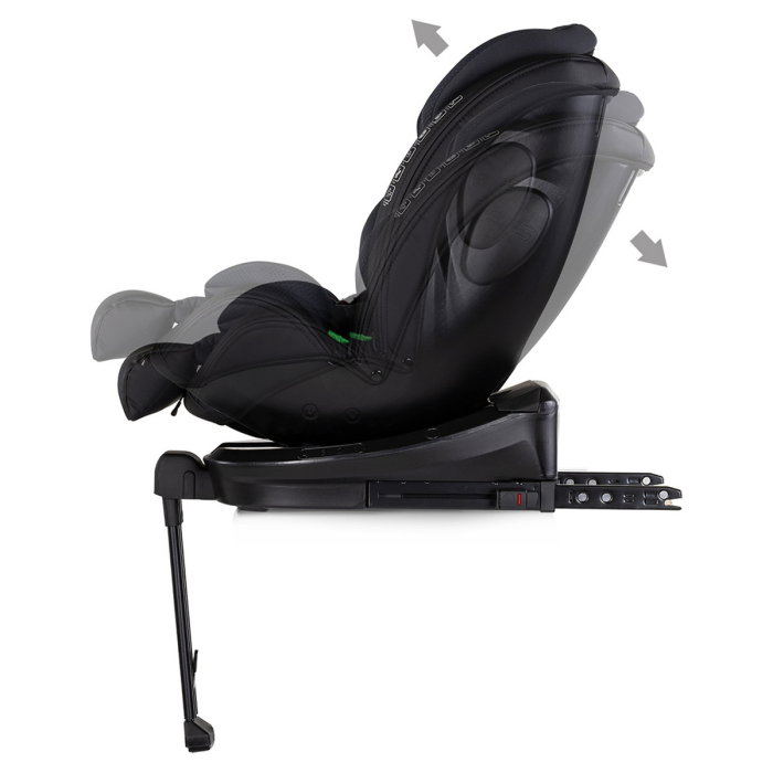 Scaun auto Chipolino Hypnotic Plus I-Size, 40-150 cm, cu sistem Isofix si sezut rotativ, Charcoal [5]