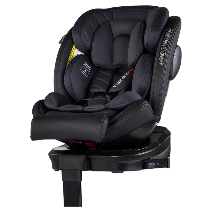 Scaun auto Chipolino Hypnotic Plus I-Size, 40-150 cm, cu sistem Isofix si sezut rotativ, Charcoal [1]