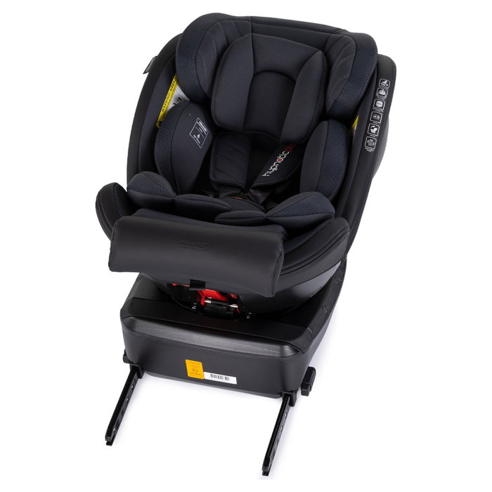 Scaun auto Chipolino Hypnotic Plus I-Size, 40-150 cm, cu sistem Isofix si sezut rotativ, Charcoal [11]