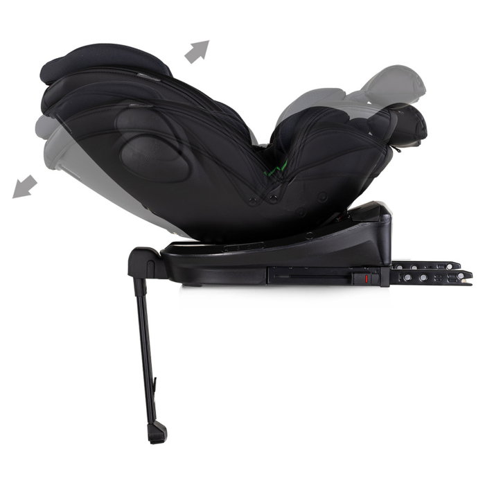 Scaun auto Chipolino Hypnotic Plus I-Size, 40-150 cm, cu sistem Isofix si sezut rotativ, Charcoal [9]