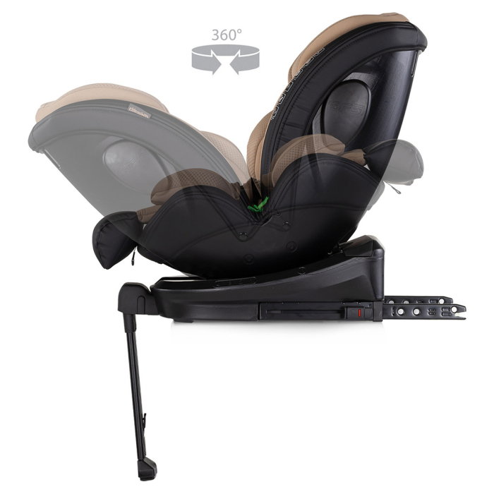 Scaun auto Chipolino Hypnotic Plus I-Size, 40-150 cm, cu sistem Isofix si sezut rotativ, Latte [7]