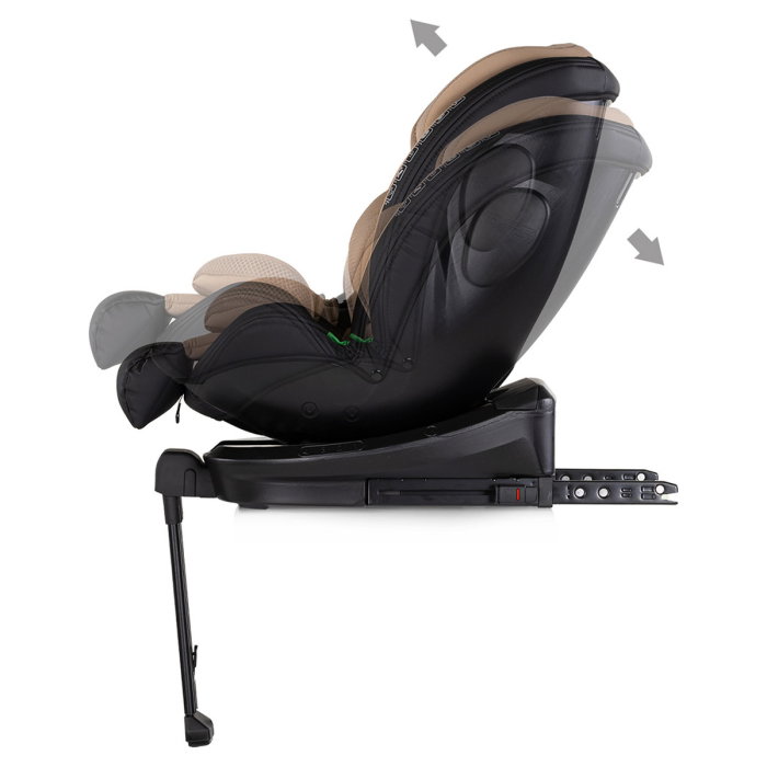 Scaun auto Chipolino Hypnotic Plus I-Size, 40-150 cm, cu sistem Isofix si sezut rotativ, Latte [5]
