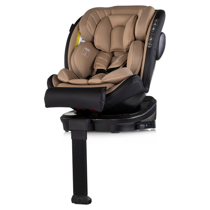 Scaun auto Chipolino Hypnotic Plus I-Size, 40-150 cm, cu sistem Isofix si sezut rotativ, Latte [2]
