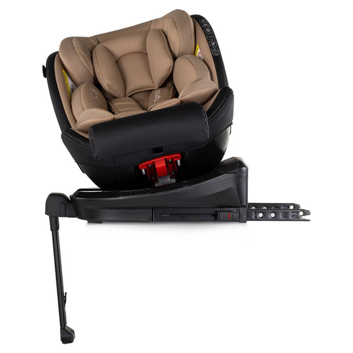 Scaun auto Chipolino Hypnotic Plus I-Size, 40-150 cm, cu sistem Isofix si sezut rotativ, Latte [6]
