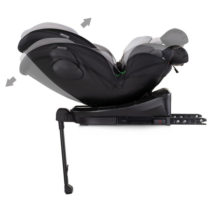 Scaun auto Chipolino Hypnotic Plus I-Size, 40-150 cm, cu sistem Isofix si sezut rotativ, Platinum [9]