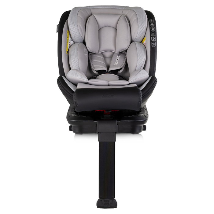 Scaun auto Chipolino Hypnotic Plus I-Size, 40-150 cm, cu sistem Isofix si sezut rotativ, Platinum [3]