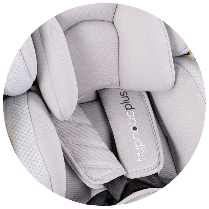Scaun auto Chipolino Hypnotic Plus I-Size, 40-150 cm, cu sistem Isofix si sezut rotativ, Platinum [12]