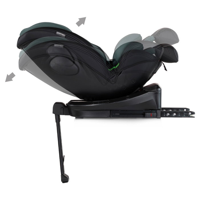 Scaun auto Chipolino Hypnotic Plus I-Size, 40-150 cm, cu sistem Isofix si sezut rotativ, Verde [9]