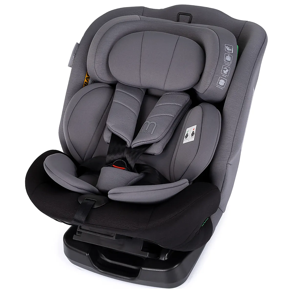 Scaun auto Chipolino Mondial I-Size 40-150 cm, Charcoal 12 ani [6]