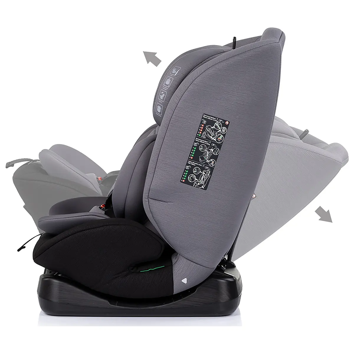 Scaun auto Chipolino Mondial I-Size 40-150 cm, Charcoal 12 ani [5]