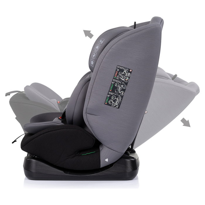 Scaun auto Chipolino Mondial I-Size 40-150 cm, Charcoal 12 ani [5]