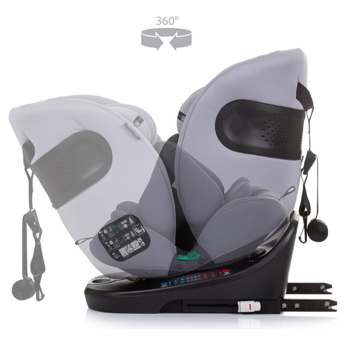 Scaun auto Chipolino Motion I-Size 40-150 cm granite cu sistem Isofix 12 ani [7]
