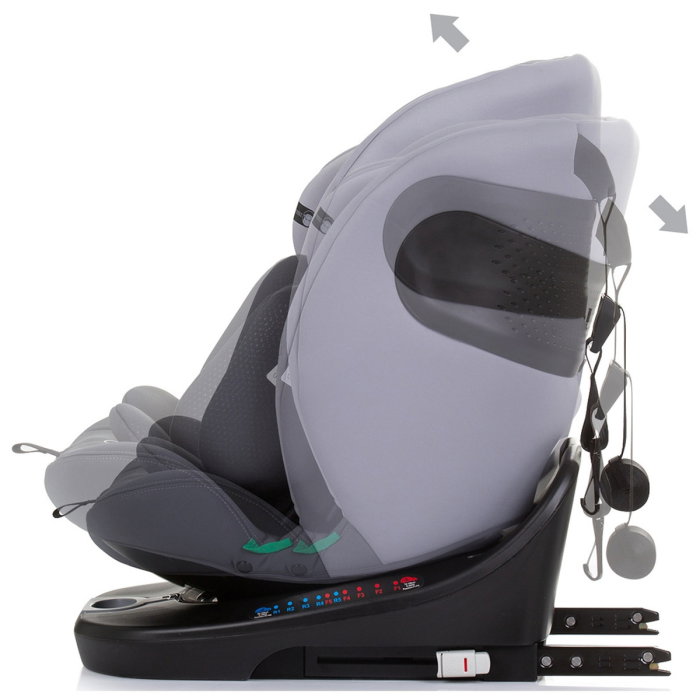 Scaun auto Chipolino Motion I-Size 40-150 cm granite cu sistem Isofix 12 ani [5]