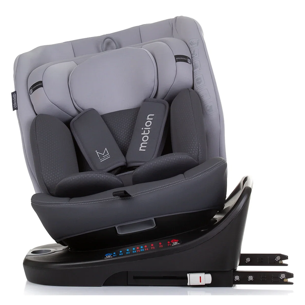 Scaun auto Chipolino Motion I-Size 40-150 cm granite cu sistem Isofix 12 ani [6]