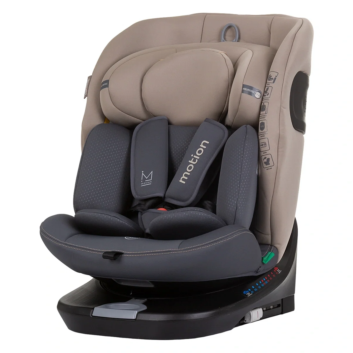 Scaun auto Chipolino Motion I-Size 40-150 cm macadamia cu sistem Isofix 12 ani [1]