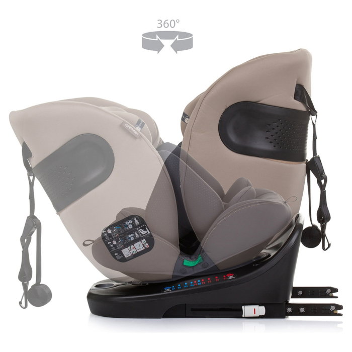 Scaun auto Chipolino Motion I-Size 40-150 cm macadamia cu sistem Isofix 12 ani [7]
