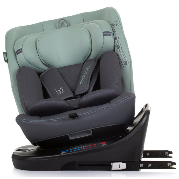 Scaun auto Chipolino Motion I-Size 40-150 cm pastel green cu sistem Isofix 12 ani [6]