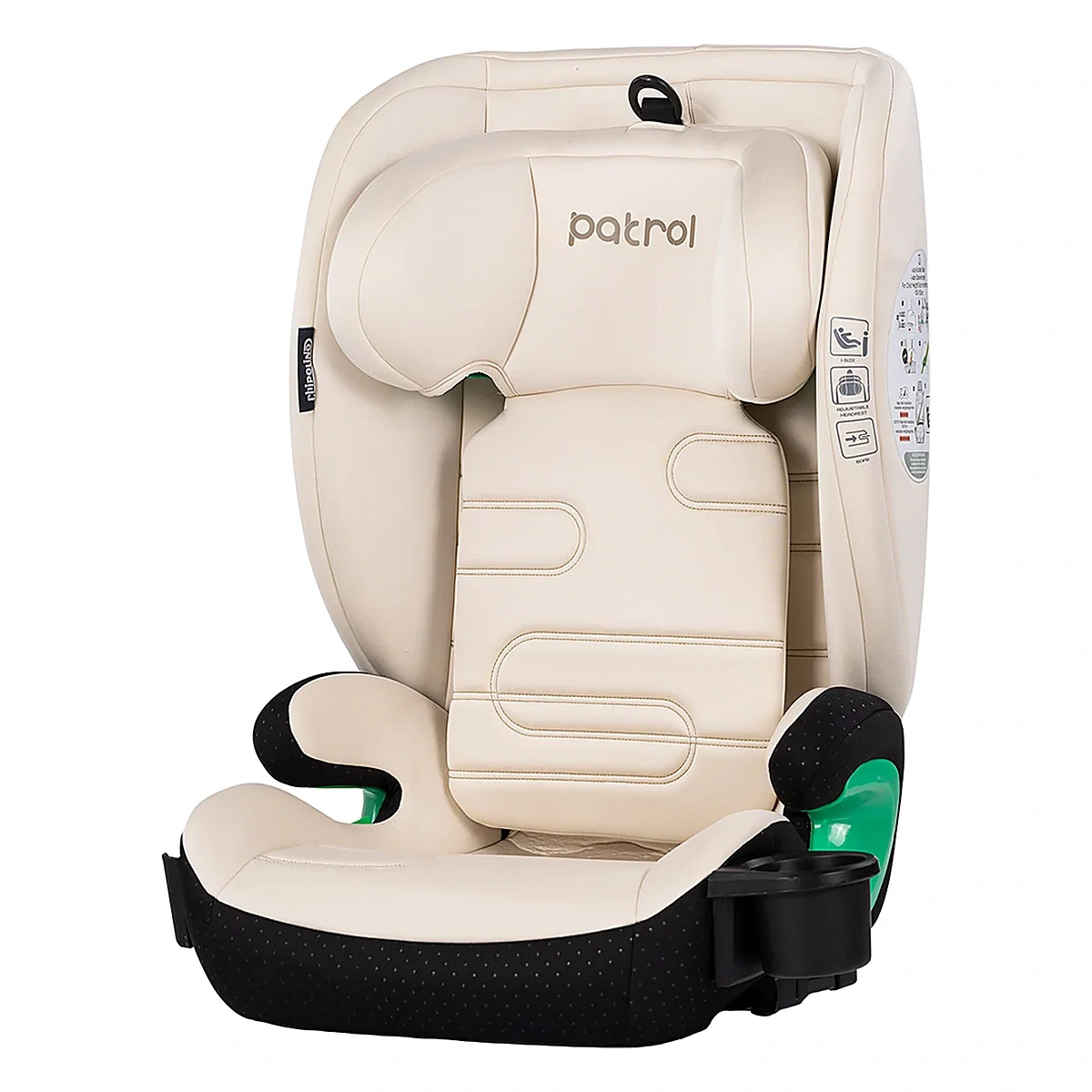 Scaun auto Chipolino Patrol I-Size 100-150 cm cu sistem Isofix, Cashmere 12 ani [1]