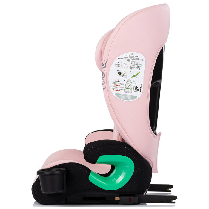 Scaun auto Chipolino Patrol I-Size 100-150 cm cu sistem Isofix, Powder pink 12 ani [4]