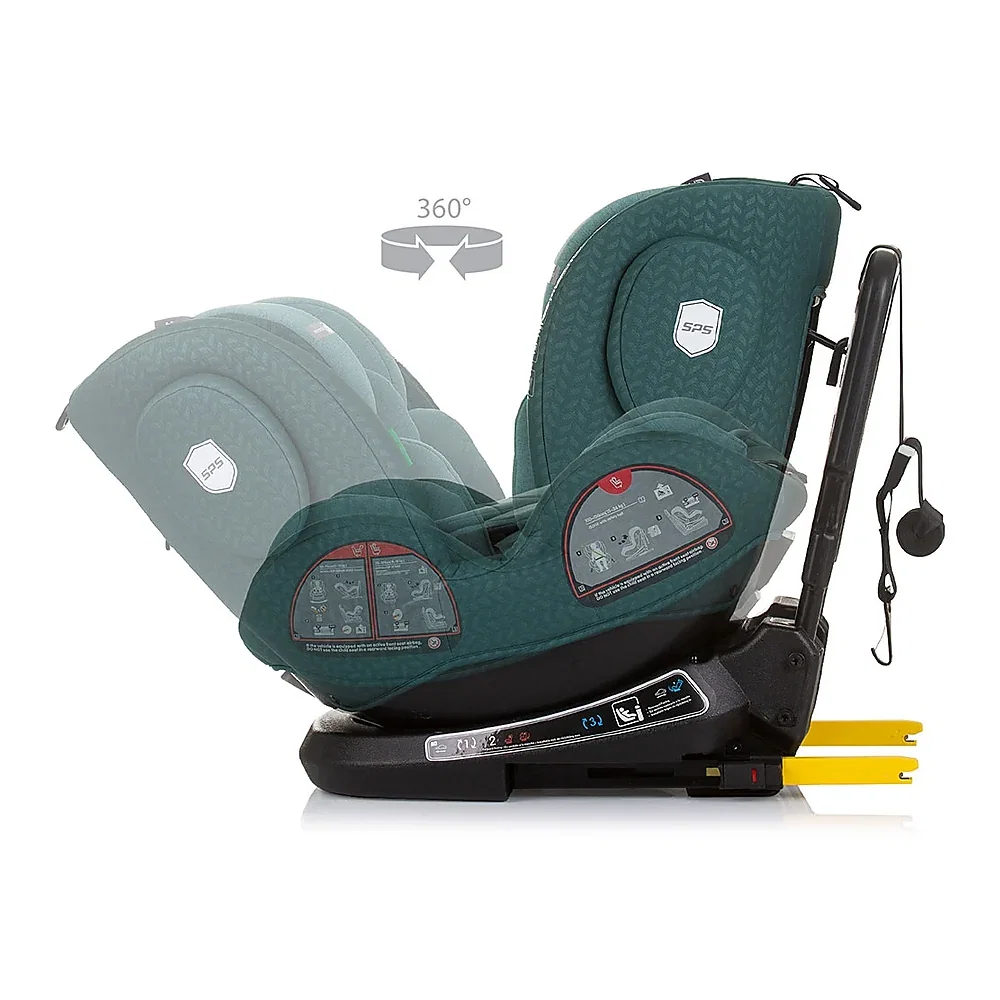Scaun auto Chipolino Peak I-Size 40-150 cm, sistem Isofix, Pastel green 12 ani [6]
