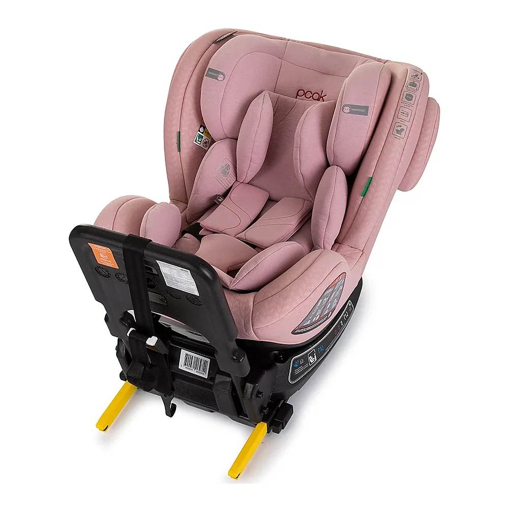Scaun auto Chipolino Peak I-Size 40-150 cm, sistem Isofix, Roz flamingo 12 ani [9]