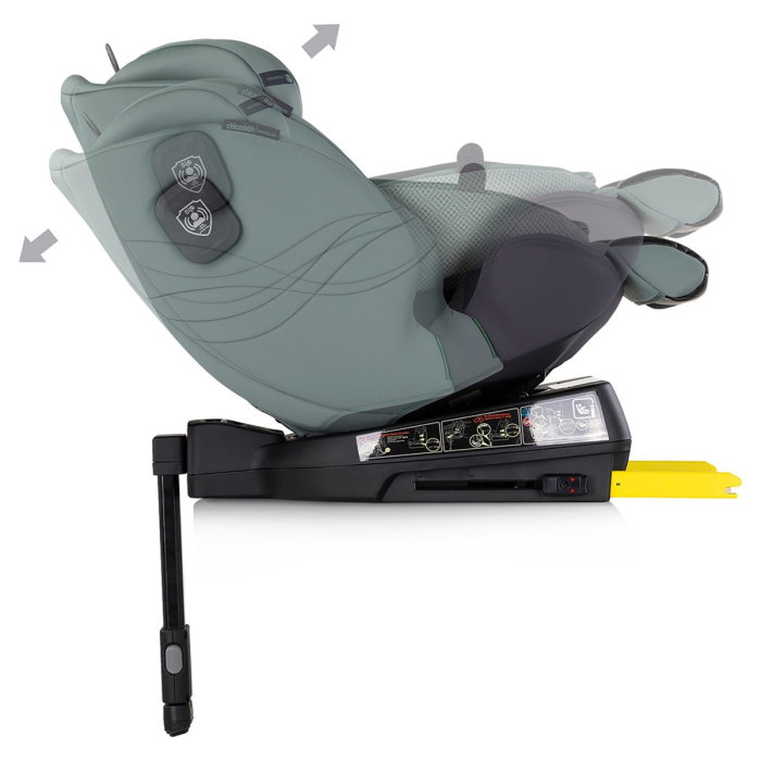 Scaun auto Chipolino Premium I-Size 40-150 cm cu sistem Isofix, Basil 12 ani [8]