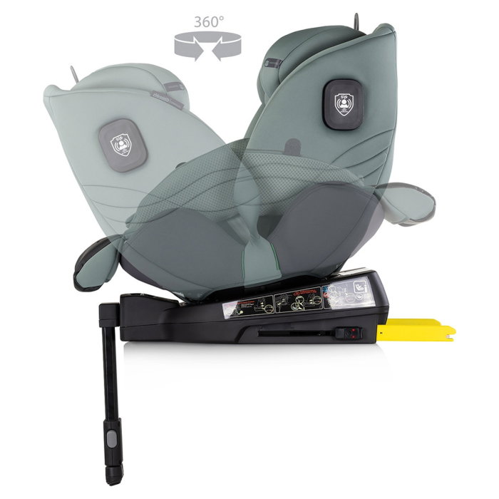 Scaun auto Chipolino Premium I-Size 40-150 cm cu sistem Isofix, Basil 12 ani [7]