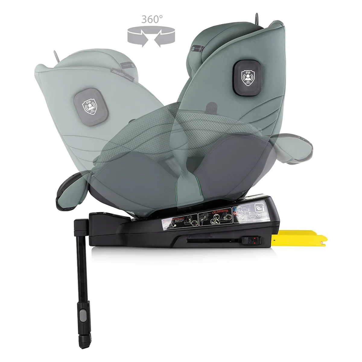 Scaun auto Chipolino Premium I-Size 40-150 cm cu sistem Isofix, Basil 12 ani [7]
