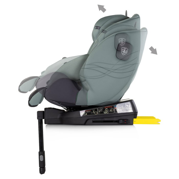 Scaun auto Chipolino Premium I-Size 40-150 cm cu sistem Isofix, Basil 12 ani [5]