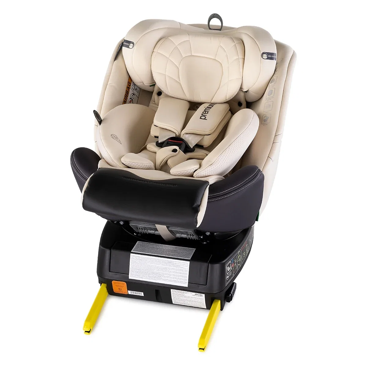 Scaun auto Chipolino Premium I-Size 40-150 cm cu sistem Isofix, Biscotta - Bej 12 ani [10]