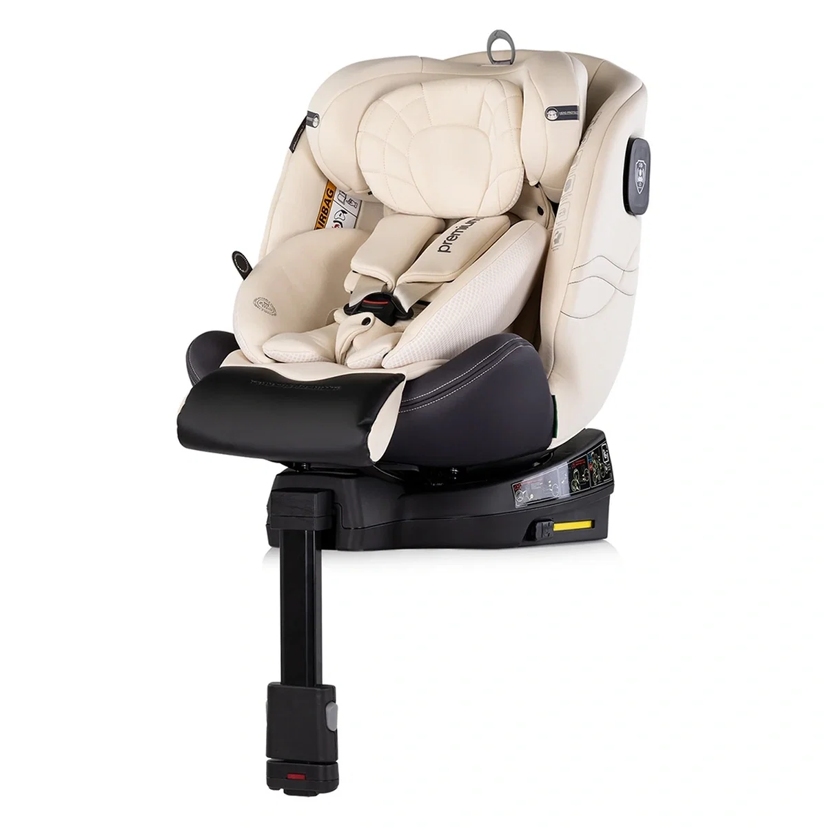 Scaun auto Chipolino Premium I-Size 40-150 cm cu sistem Isofix, Biscotta - Bej 12 ani [2]