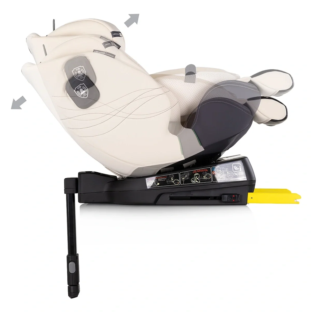 Scaun auto Chipolino Premium I-Size 40-150 cm cu sistem Isofix, Biscotta - Bej 12 ani [8]