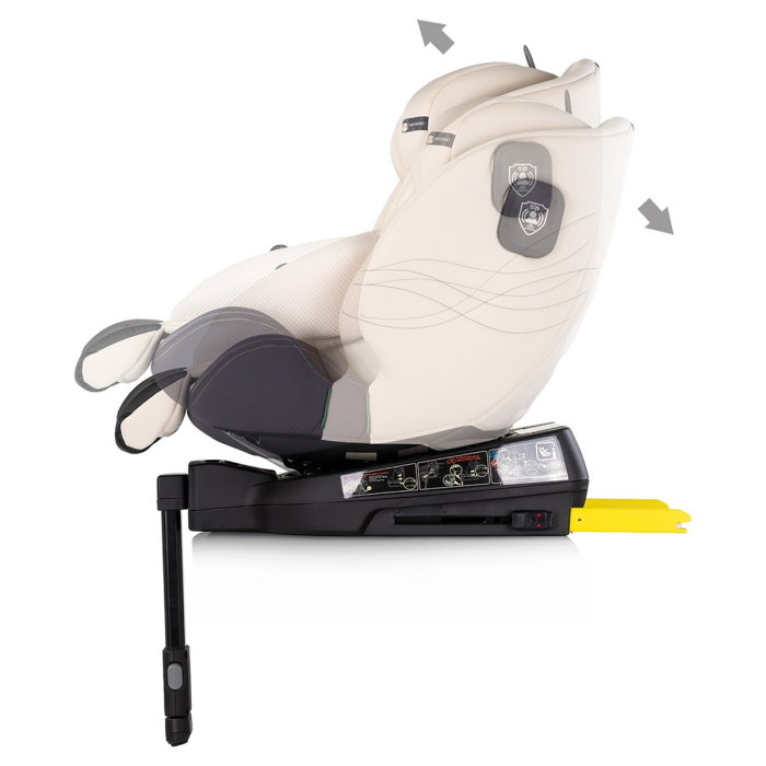 Scaun auto Chipolino Premium I-Size 40-150 cm cu sistem Isofix, Biscotta - Bej 12 ani [5]