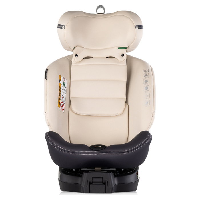 Scaun auto Chipolino Premium I-Size 40-150 cm cu sistem Isofix, Biscotta - Bej 12 ani [9]