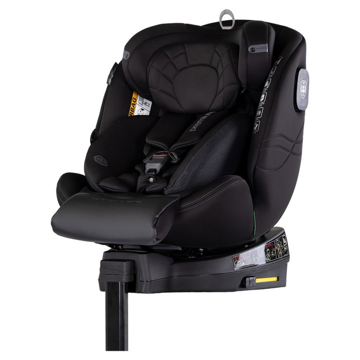 Scaun auto Chipolino Premium I-Size 40-150 cm cu sistem Isofix, Blackberry - Negru 12 ani [1]